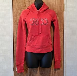 Hollister Dark Coral Pink Pullover Hoodie, Junior Size Small